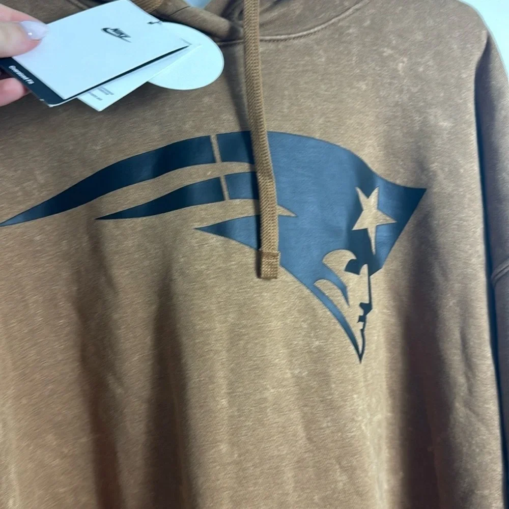 Worn once- NFL Brown Hoodie with Black Logo - Picture 3 of 13